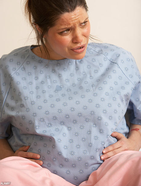 pregnant woman in delivery